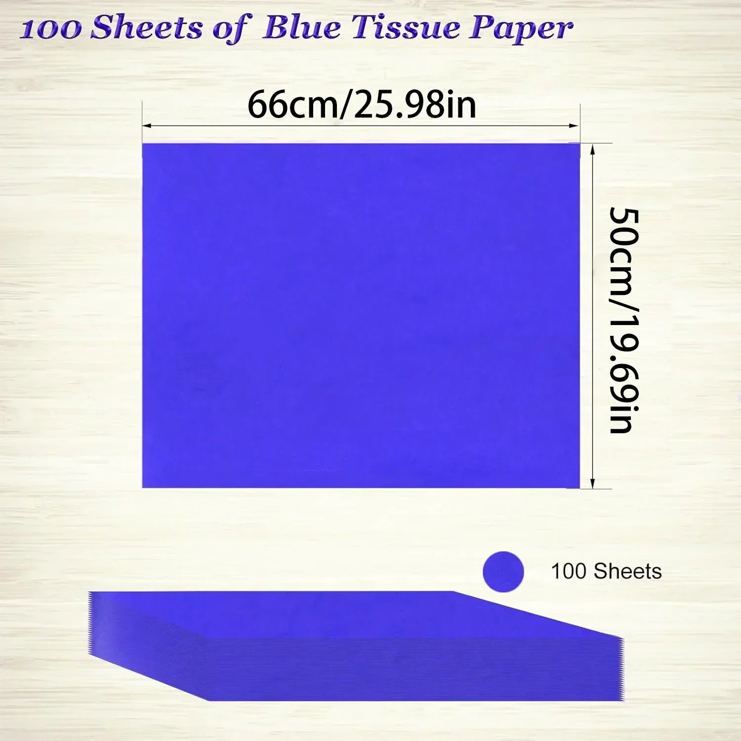 10-100 Sheets Royal Blue Tissue Paper 50x66cm Blue Wrapping Paper Bulk Weddings Birthday DIY Festival Wrapping Crafts Decor