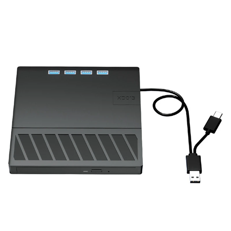 New-7-In-1 USB 3.0 Type C External Optical Drive With CD/DVD/BD/RW Player Writer Reader Data Transfer Optical Drive Burner