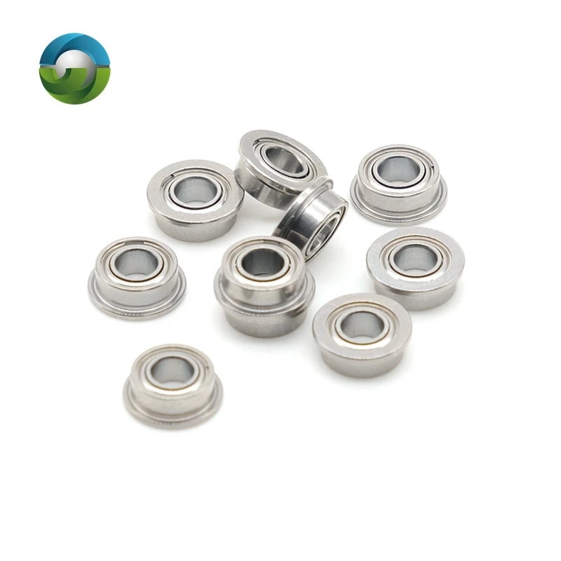 10Pcs SFR133ZZ Flange Bearing 2.38x4.762x2.38mm FR133 SFR133 ZZ ABEC-7 Stainless Hybrid Ceramic Inch Flanged Ball Bearing