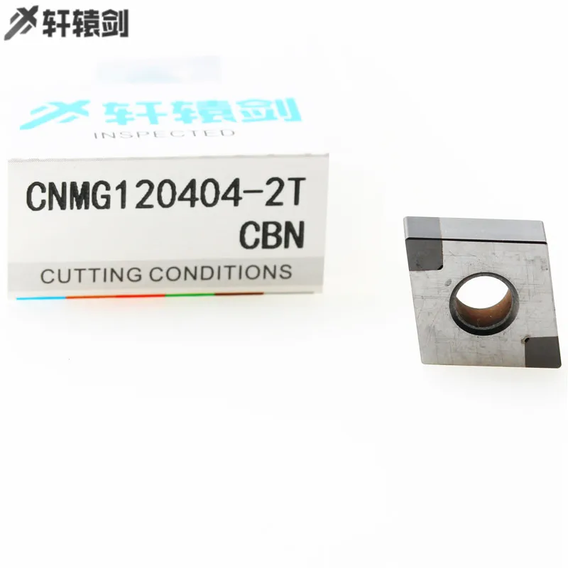 2 قطعة CBN إدراج CNMG120404 2T R0.4 R0.8 لتحويل المخرطة الخارجية آلة استخدام أداة تحول إدراج ل ماكينة بتحكم رقمي بالكمبيوتر أدوات
