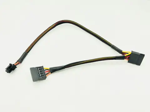 Câble d'extension d'alimentation HDD SSD, 6 broches vers séparateur, câble d'alimentation SATA 15 broches pour ordinateur de bureau DELL Vostro 3650 3653 3655, nouveau