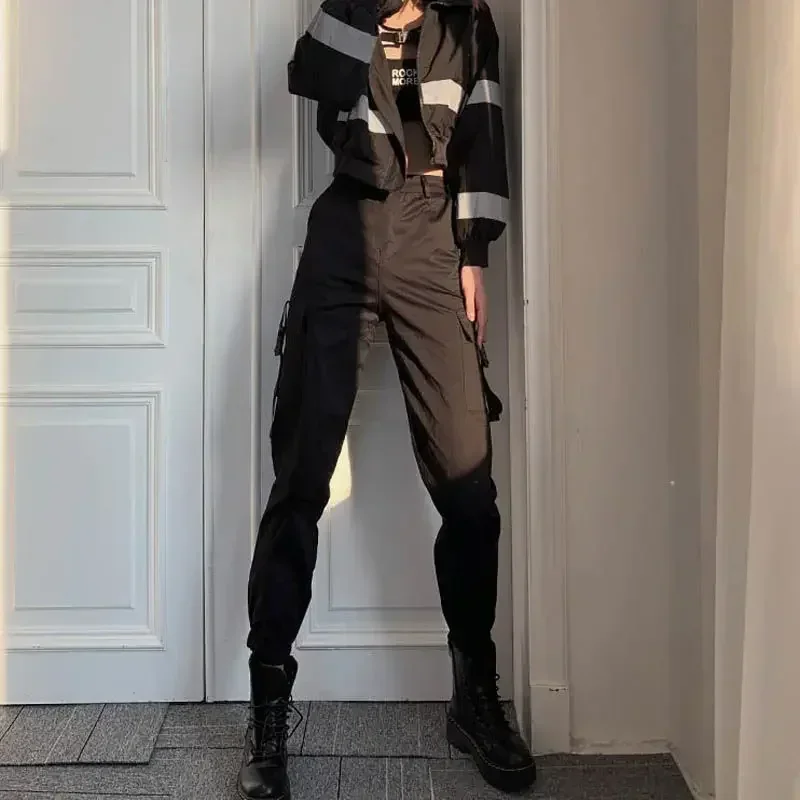 Pantaloni Cargo da donna nuovi In primavera autunno pantaloni femminili comodi elasticizzati moda coreana di alta qualità anni \'90 Harajuku taglia