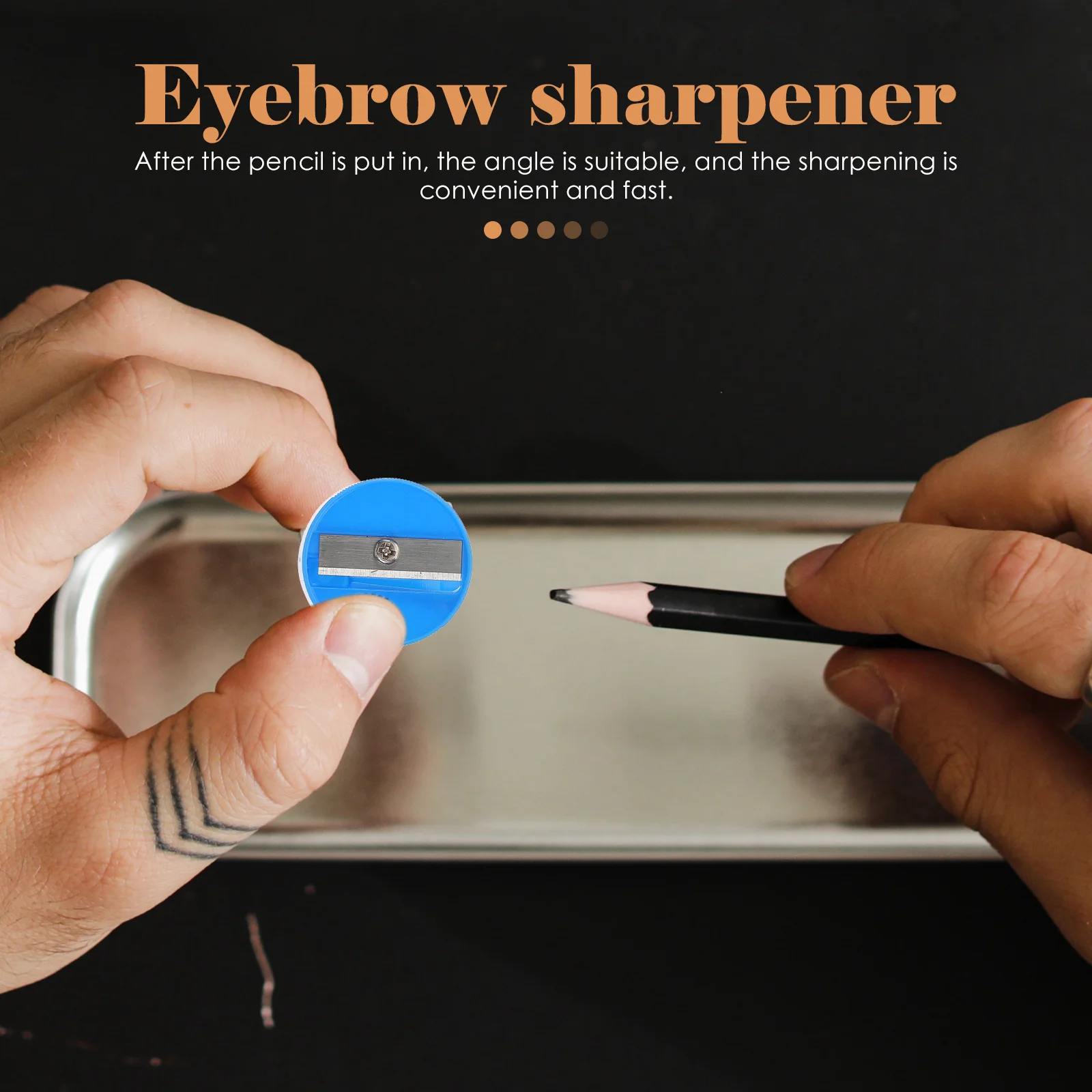 

150pcs Manual Pencil Sharpener Portable Student Supply Multi-Functional Bright Color Plastic Lightweight Eyebrow Sharpening