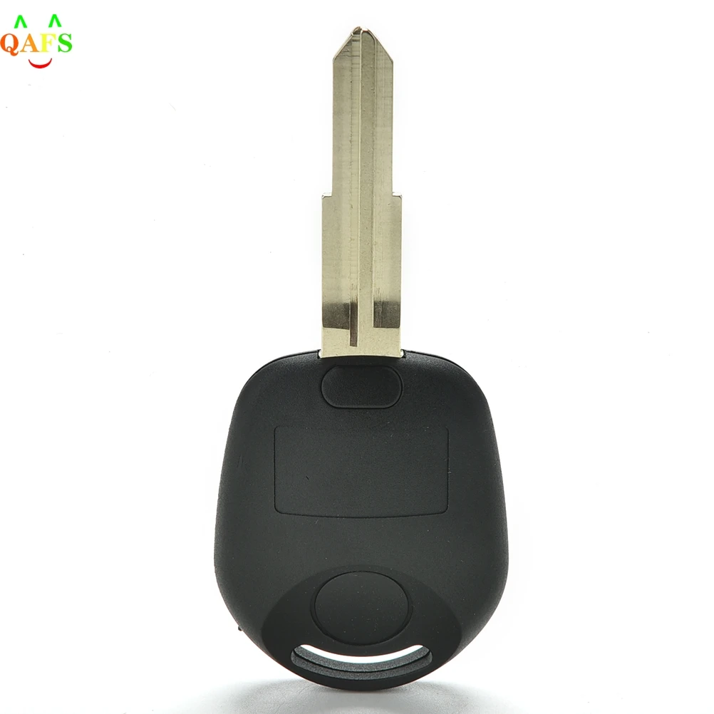 Remote Key Shell With Logo For Ssangyong Actyon Kyron Rexton Uncut Blade Key Fob Cover Case Replacement 2 Buttons