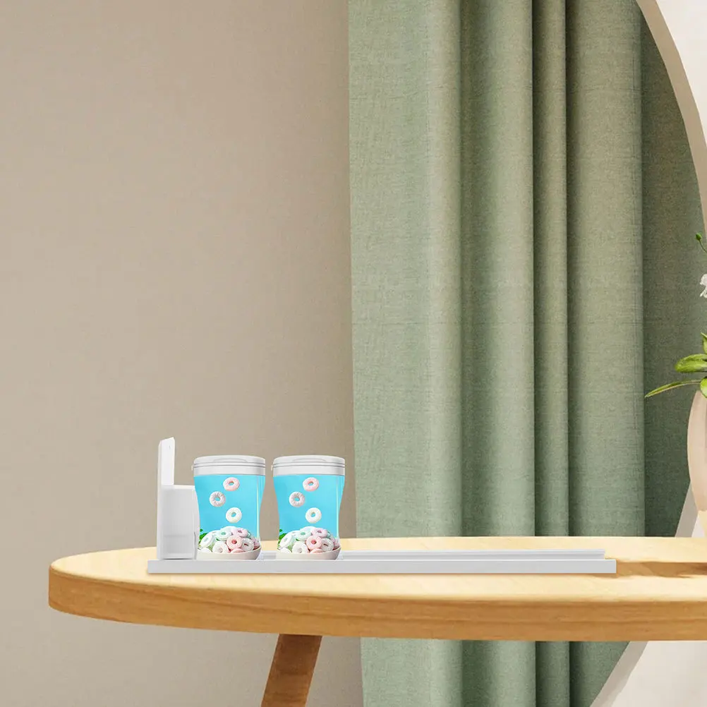 

2Pcs Self Pushing Drink Organizer Smooth Glide Soda Can Dispenser Refrigerator Cooler Display Shelf Organizer Vending Use