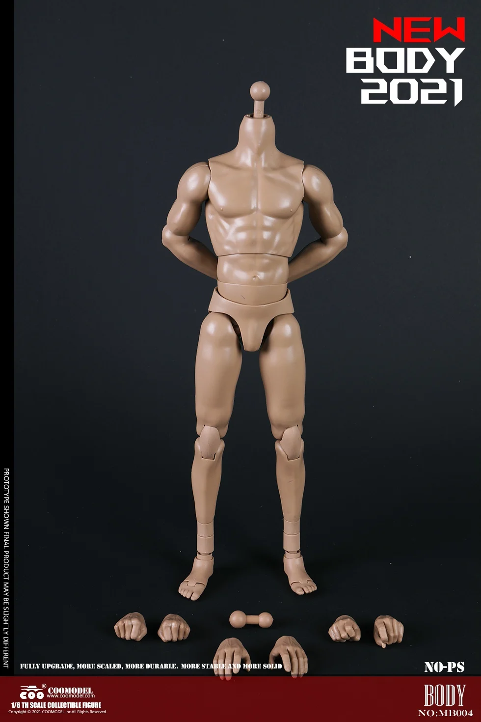 COOMODEL MB001 MB002 MB003 MB004 1/6 Male Soldier Action Figure 239/261mm Super Flexible Man Body Fit 1:6 Head Sculpts