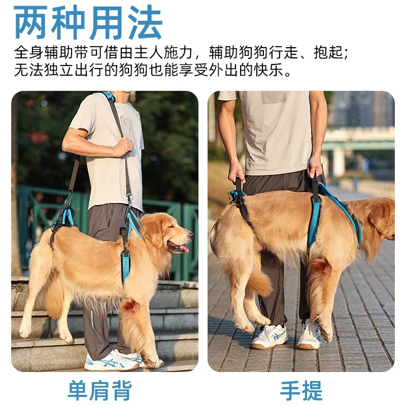 

Dog protective equipment assistive device for elderly dogs Pet traction rope for disabled and injured elderly dog assistive belt