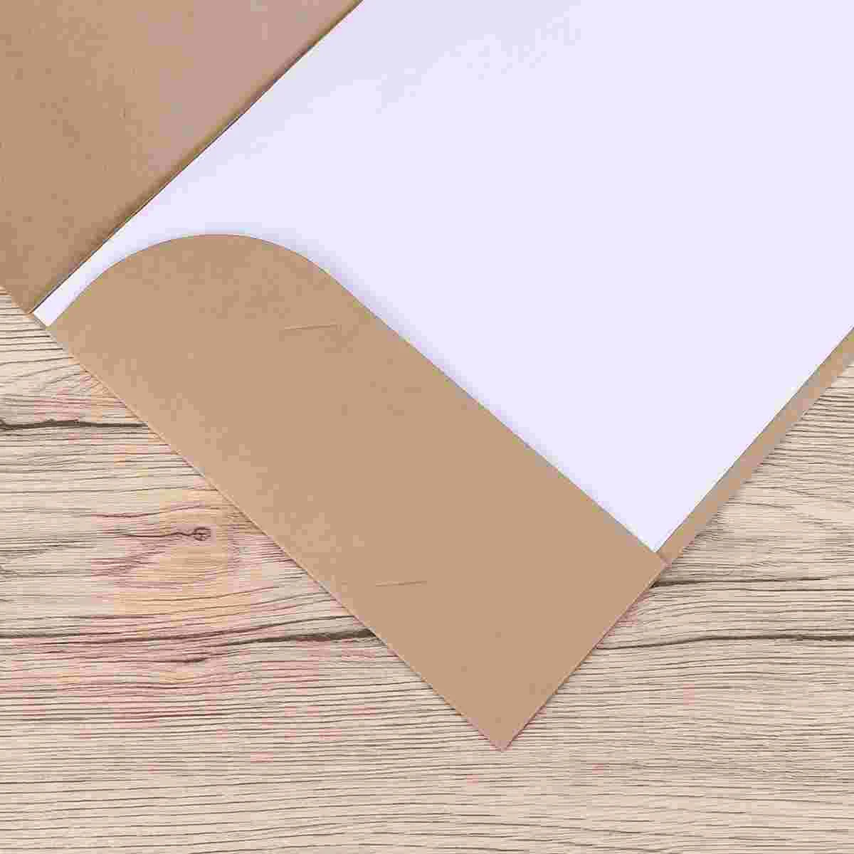 

10 Pcs Paper Folders For Documents Kraft Paper Folder Folders with Pockets File M Brown for Documents Holder Organizer