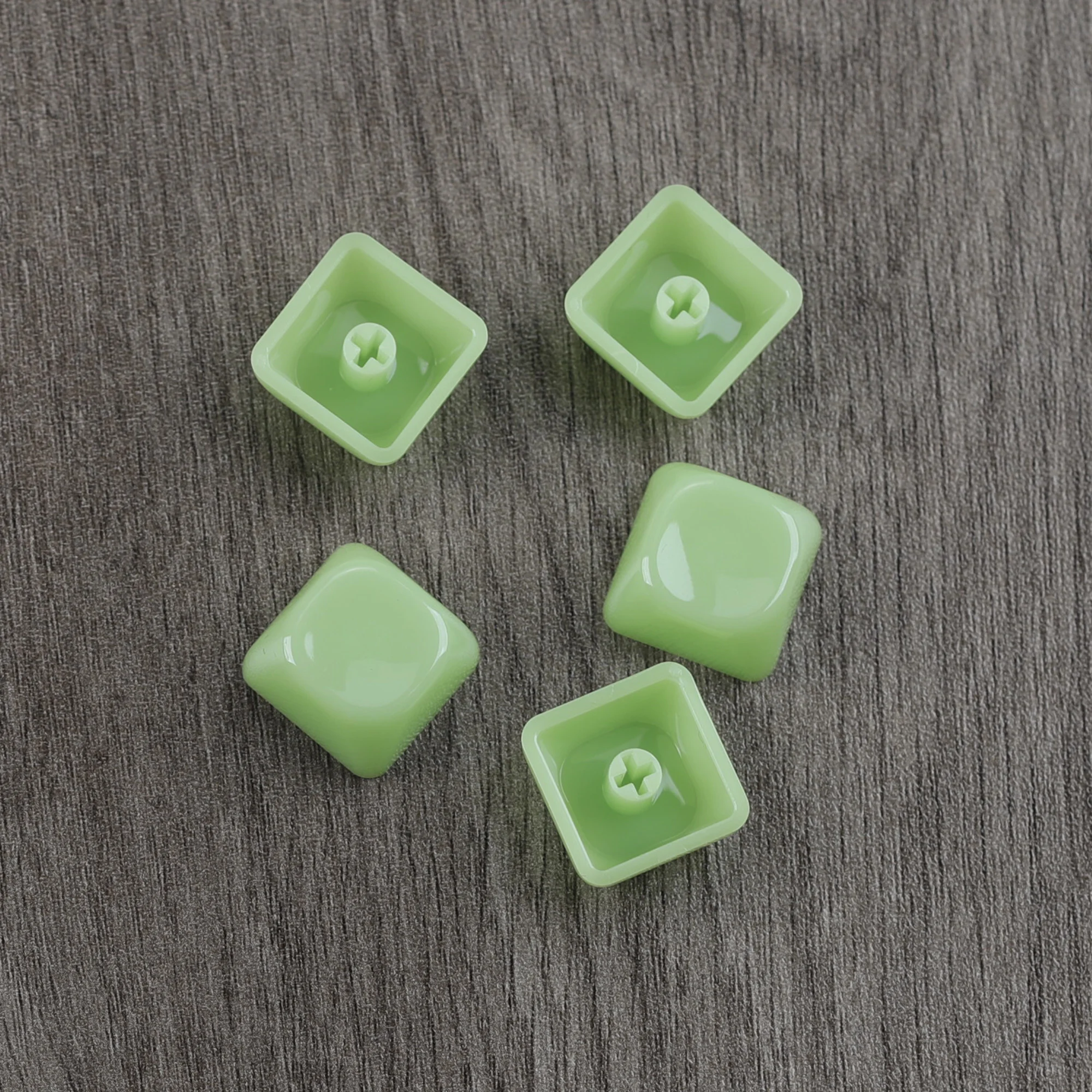20pcs MOA Profile Jelly Color Fresh PC Material 1u Blank Keycaps DIY(Thickness about 1.5mm) for MX Mechanical Keyboard