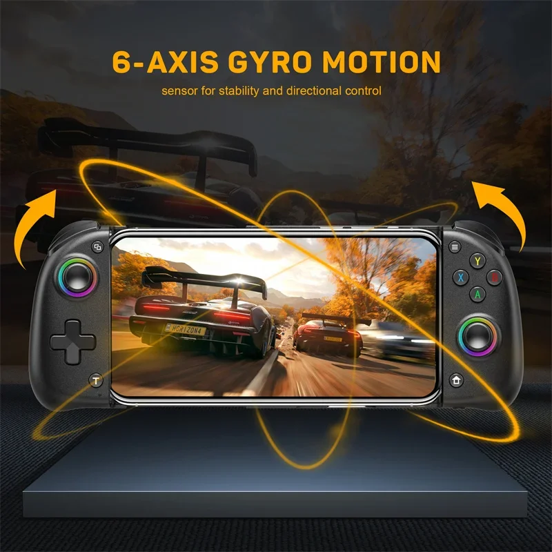 

LinYuvo 2025 New Gamepad With 6-axis Gyro Telescopic Cellphone Gamepad With Vibration/Hall Triggers For Switch IOS Android