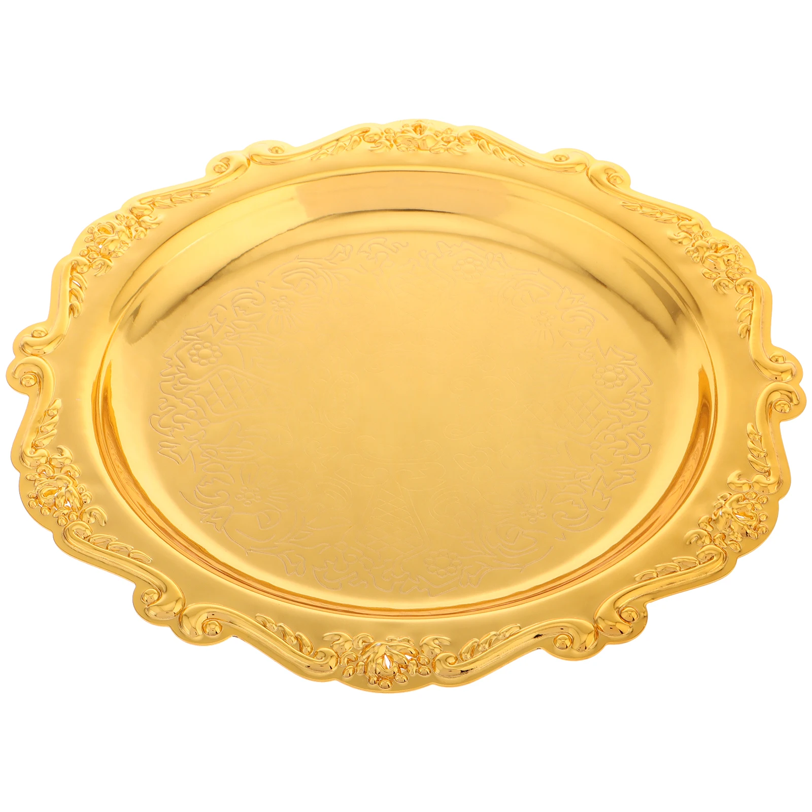 

Vintage Iron Snack Plate 8 Inches Multifunctional Jewelry Tray Home Office Cafe Decor Easy Clean Serving Tray For