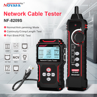 Noyafa Network Cable Tester NF-8209S Cable Tracker LCD Display Poe Checker Cat5 Cat6 Measure Length Wiremap Tester Network Tools