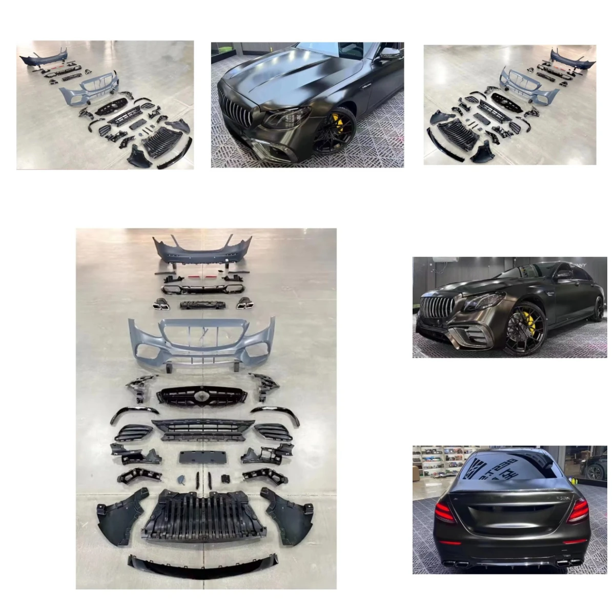 

Flying Wing Car Body Kit Car Parts For Be-nz E Class W213 2016-2020 To E63S Style Front Bumper Rear Bumper,grille