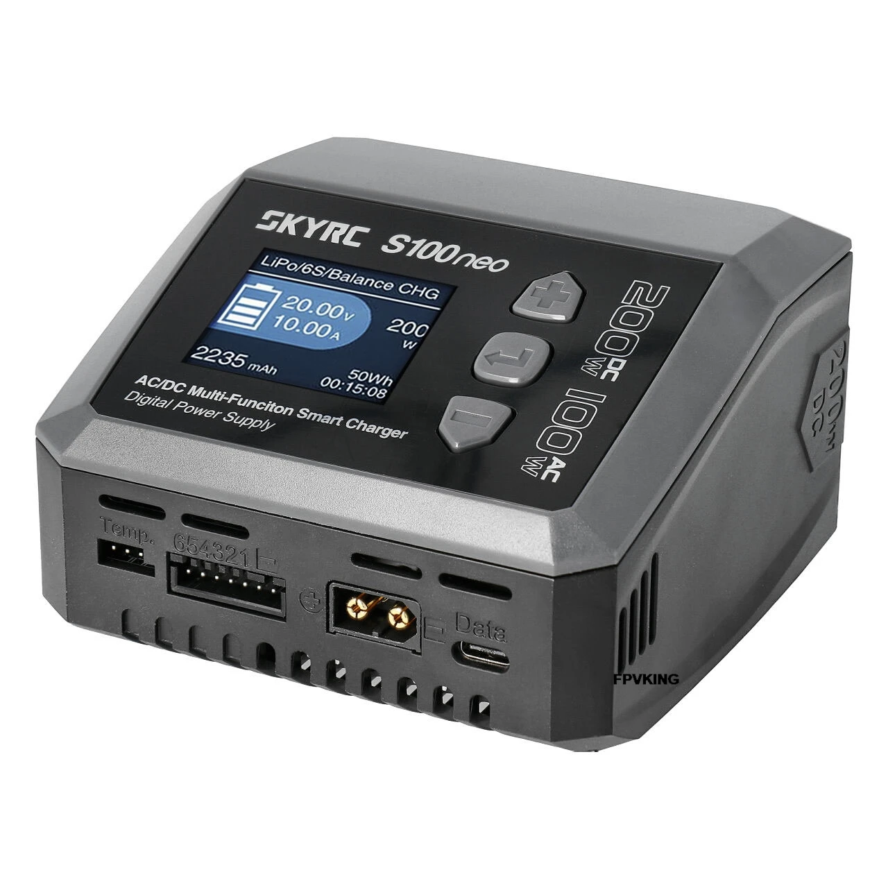 SKYRC S100neo AC100W DC200W 12A Dual Channel Lipo Charger for LiPo LiHV LiFe Lilon NiMH NiCd Pb Battery