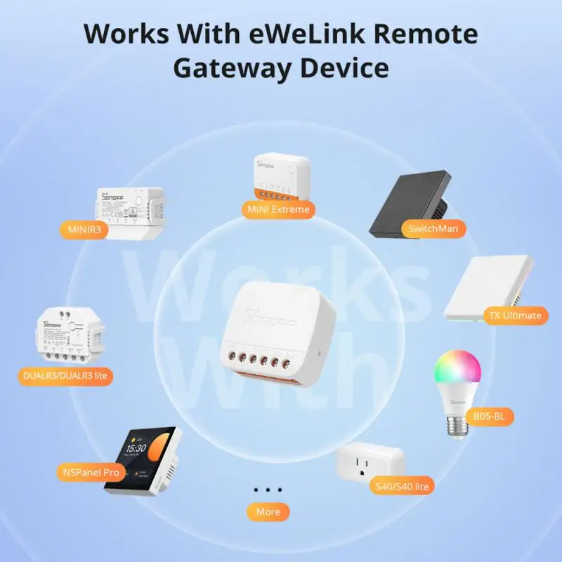 SONOFF Extreme Switch Mate S-MATE2 eWeLink-telecomando tramite Smart Switch per Smart Home funziona con Alexa Google Home IFTTT