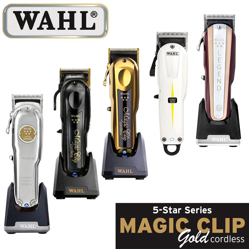 

Профессиональная машинка для стрижки волос Wahl Vapor 8148 Magic Clip Senior Barber, беспроводная машинка для стрижки волос, триммер для волос и бритва с фольгой для парикмахеров и стилистов