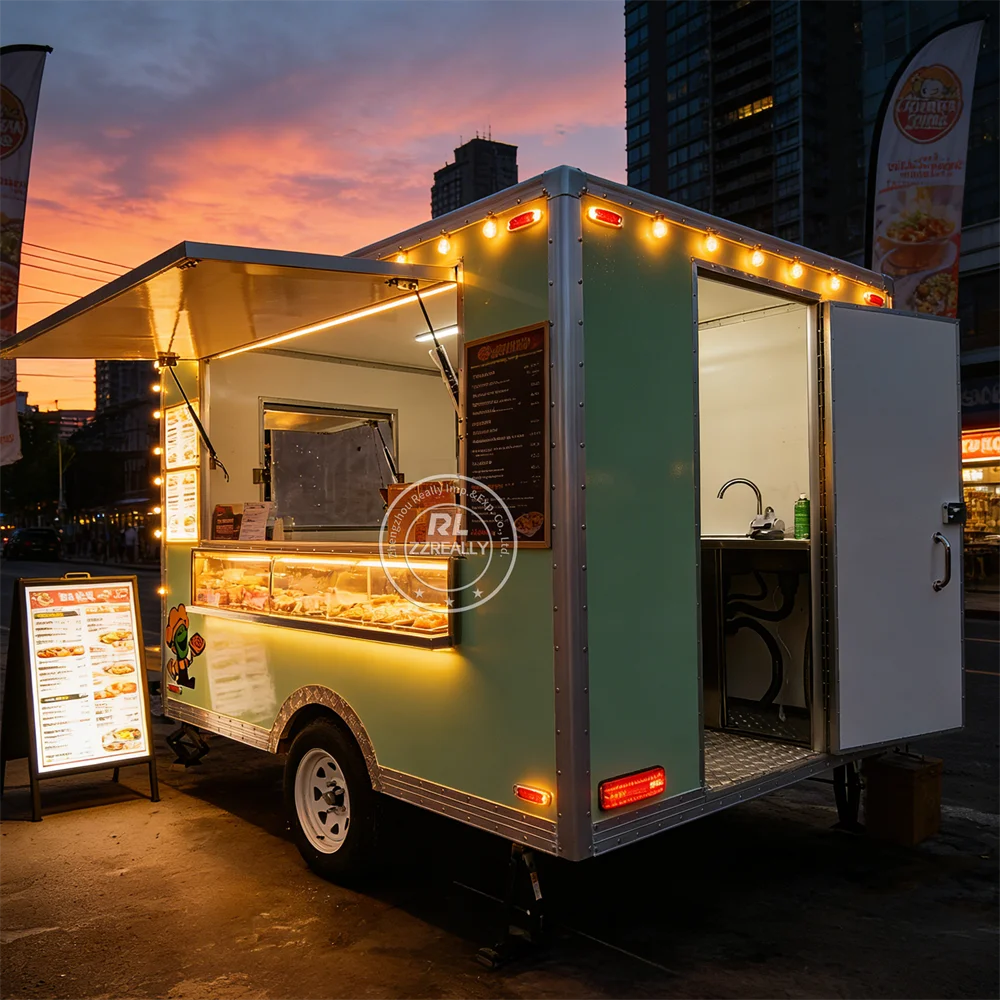 

New Arrival Australian Standard Food Trailer Rotisserie Chicken Trailer Mobile Kebab Trailer Fast Food Truck with Equipment