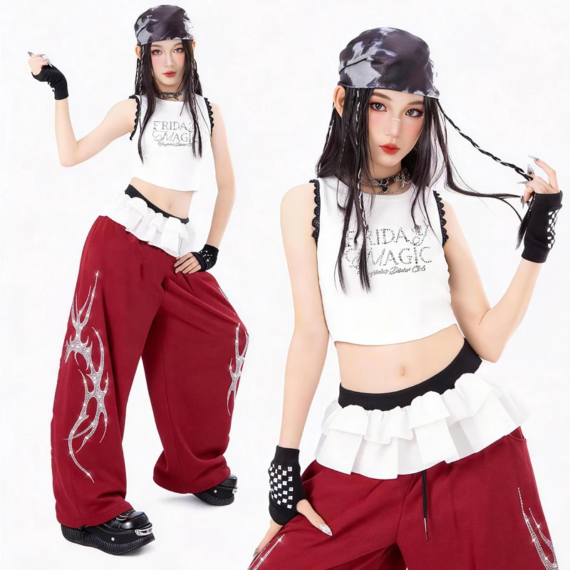 kids-cool-street-wear-hip-hop-clothing-girls-jazz-dance-performance-costume-k-pop-outfit-child-stage-performance-suits-xs11439