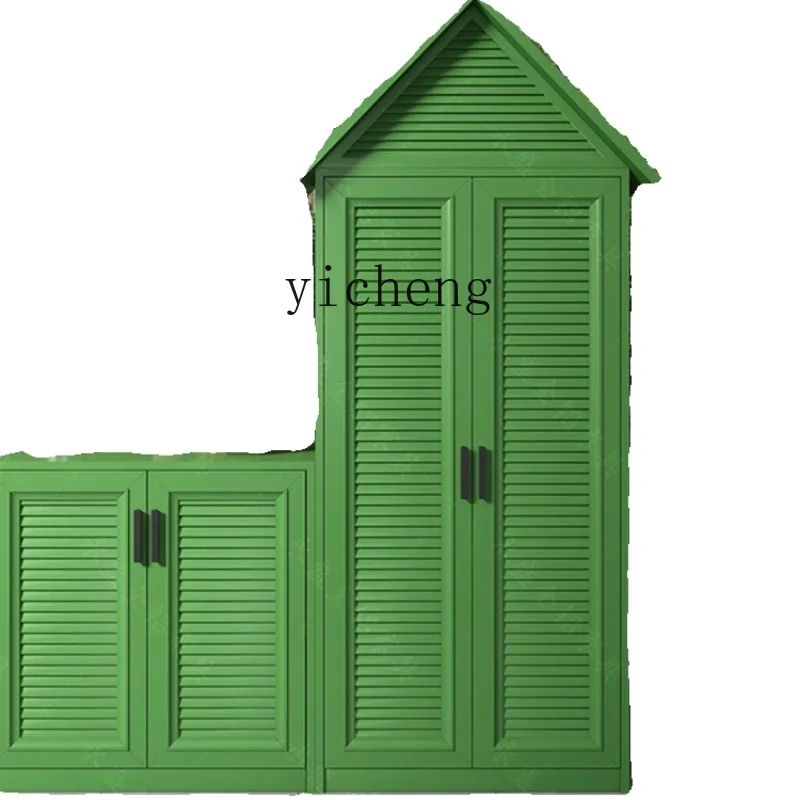 u3 Outdoor Courtyard Balcony New Waterproof and Sun Protection Storage Cabinet Aluminum Toolbox