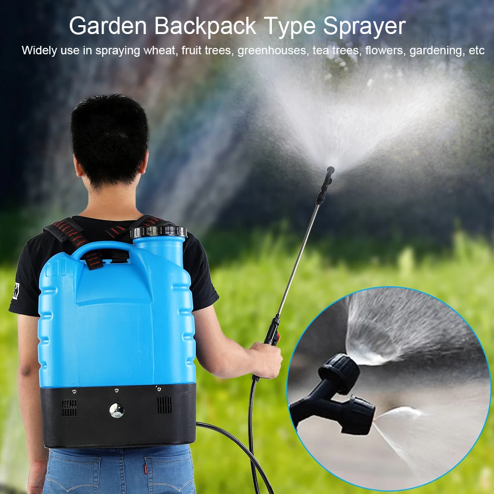 16L Electric Backpack Type Agricultural High Pressure Sprayer Gardening Tool