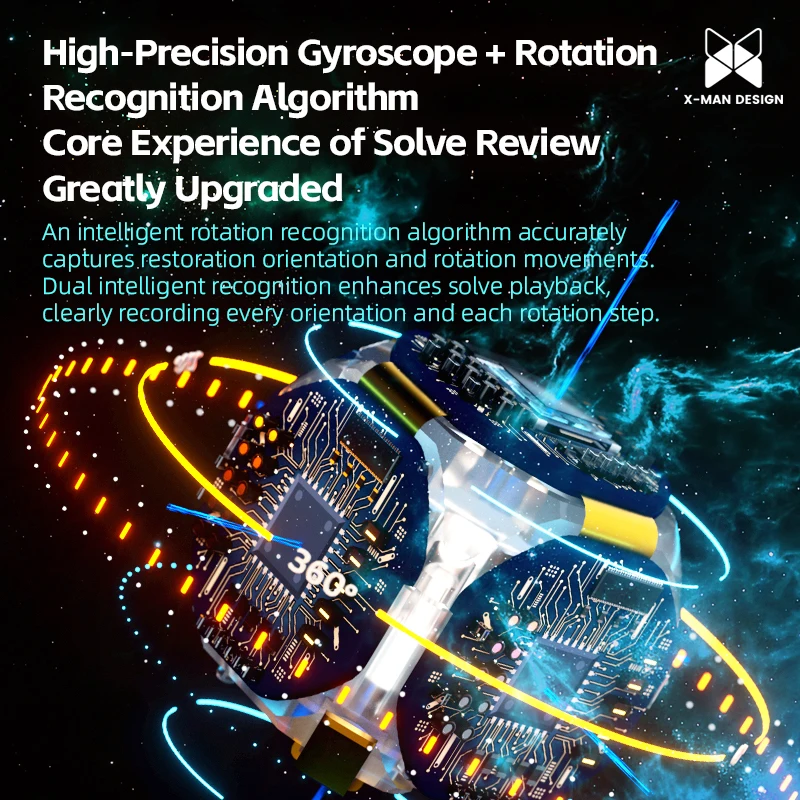 [CubeFun] QiYi X-Man Tornado V4 AI الذكية مكعب الأشعة فوق البنفسجية المغناطيسي ماجيك مكعب السرعة ستيكيرليس المهنية ألعاب متململة لغز
