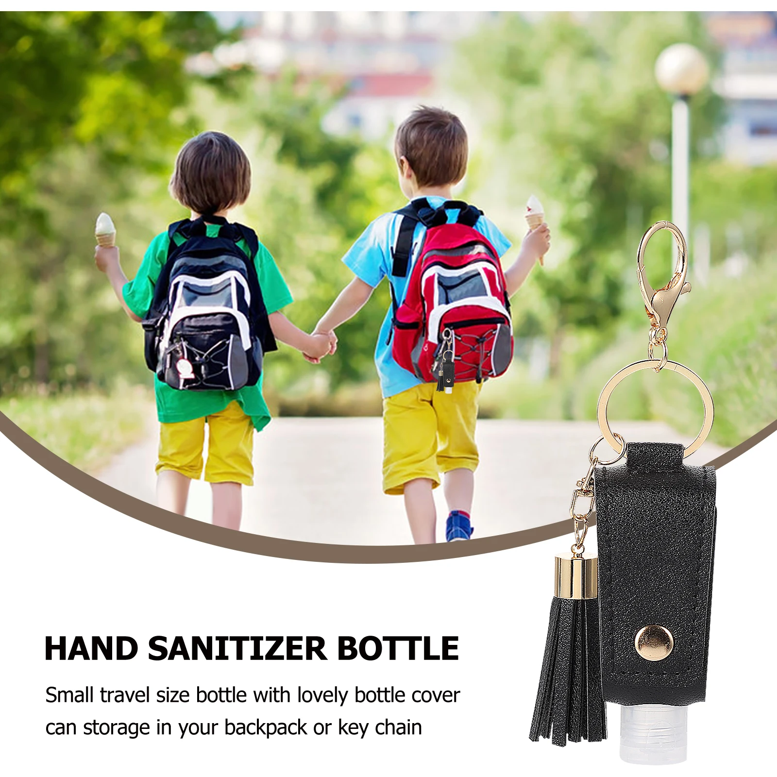 

1 set 1 Set 30Ml Perfume Empty Portable Bottle Cover Keychain Holder Pu Tassel Refillable Bottle For Travel