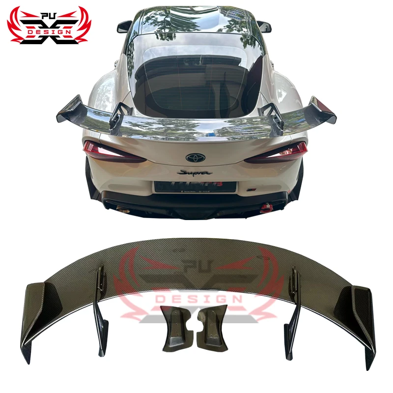 Dry Carbon Fiber ADR Style Supra A90 Swan Neck Spoiler for Toyota Supra GR MK5 A90 A91 Trunk Spoiler Splitter BodyKit