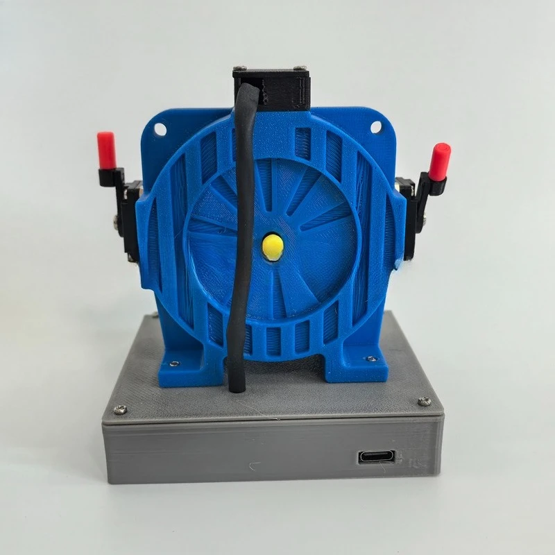 Elevator traction machine model 3D printing teaching simulation Elevator model Children's toys Small traction machine view 6