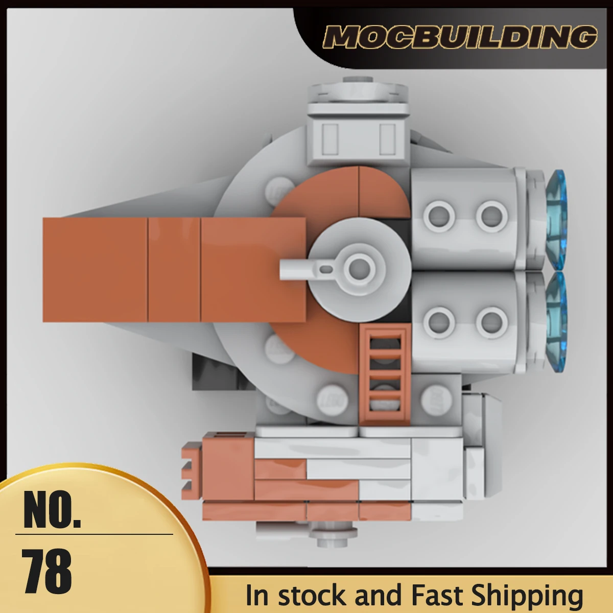 MOC Building Blocks Space Movie Series Model 1:1455 XS Stock Light Freighter DIY Assembly Bricks Creative Toys Collection Gifts