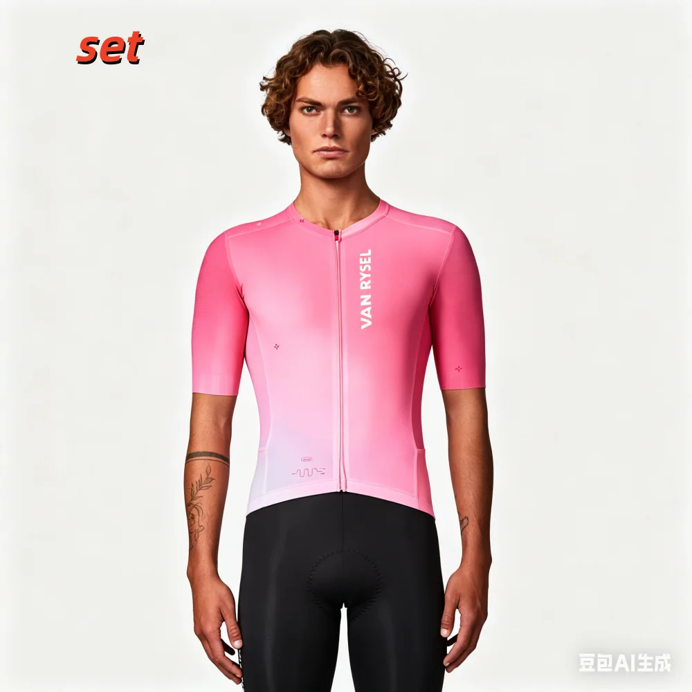 

Комплект велосипедной одежды для шоссейных велосипедов, летний быстросохнущий костюм для велоспорта с короткими рукавами, дышащая одежда для езды на велосипеде, велосипедная рубашка, мужская одежда для MTB