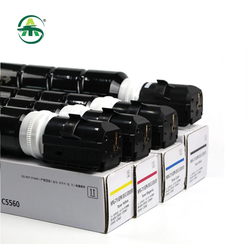 G71 GPR-55 C-EXV51 Copier Toner Cartridge Compatible For Canon iR C5535 5540 5550 5560 DX C5735 5740 5750 5760 BK850g CMY550g