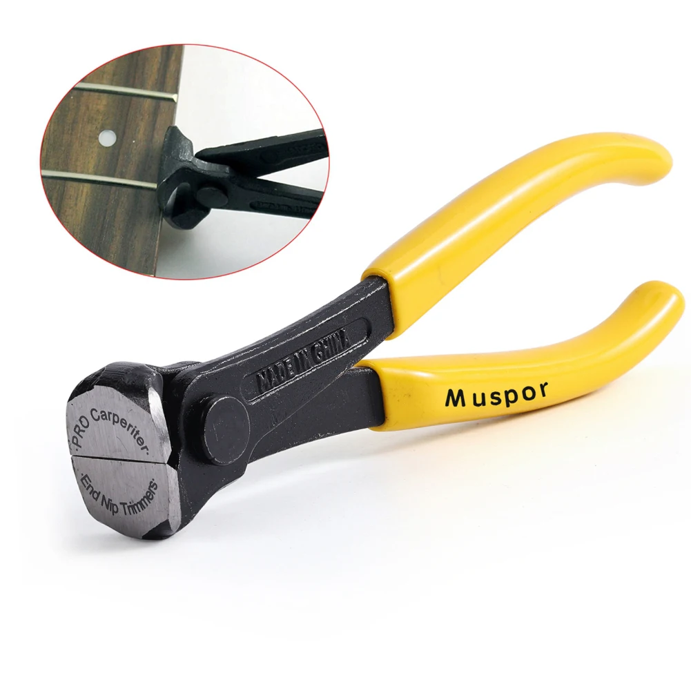 Muspor 6 Inch Guitar Fret Cutting Pliers Fret Trimming Wire Cutter Luthier Tool Musical Instruments Accessories