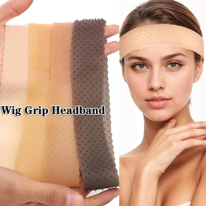 

Silicon Wig Band Elastic Wig Grip Brown White Black Headband For Fix Wigs Beige Hair Band