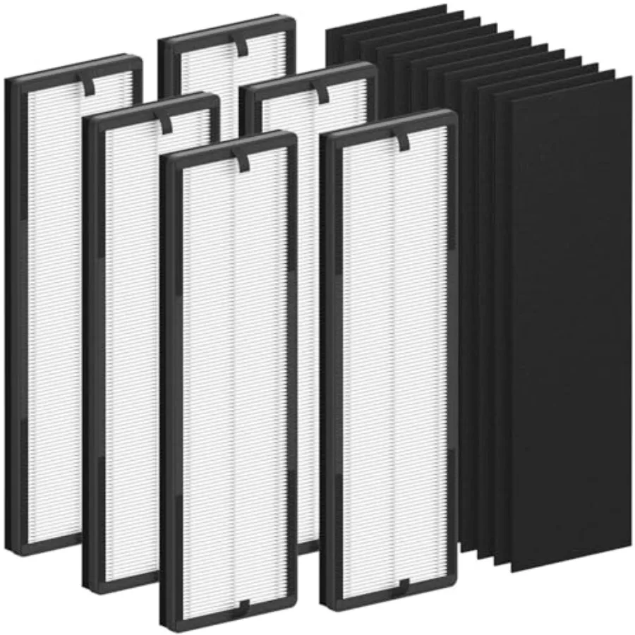 

6 Packs NEA-F1 True HEPA Replacement Filter Compatible with Eureka NEA120 Air Cleaner Purifier and CAF-W36USW Air Cleaner Purif