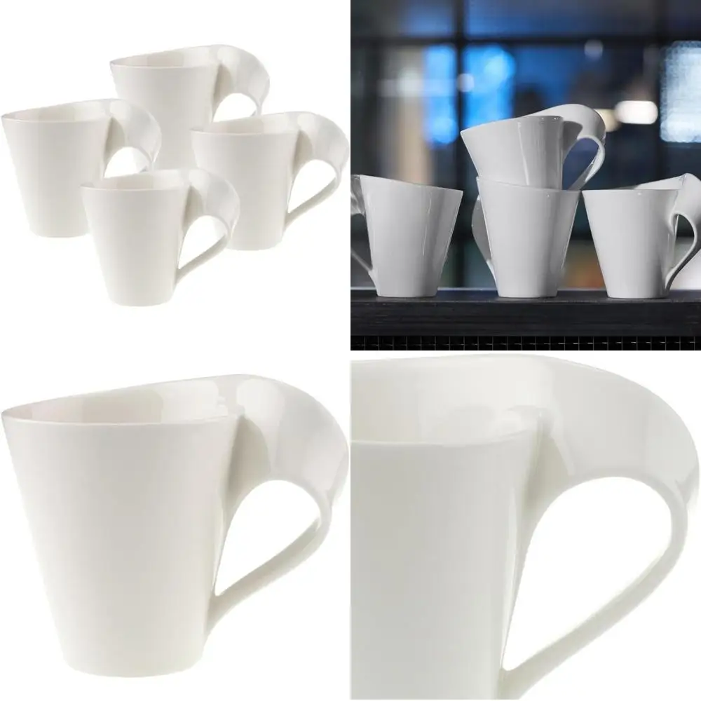 

Villeroy & Boch NewWave Ceramic Coffee Mugs, 4-Piece Set
