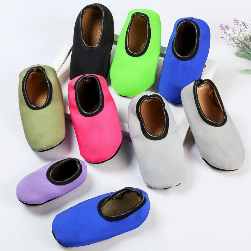 Non-Slip Floor Socks With Silicone Sole Boys Girls Plush Autumn Winter Warm Elastic Ankle Socks Home Indoor Socks EU 20-44