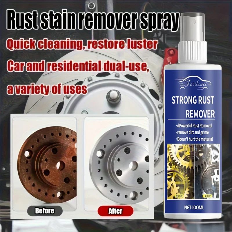 NEW!!Wheel Cleaner - Powerful Stain Removal and Polishing, Iron Powder Rust Remover, Aluminum Alloy Restoration Car Wash