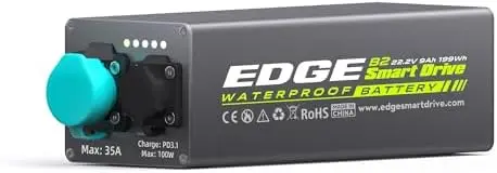 

Edge B2 Original Waterproof Battery for K4 Underwater Thruster, 199WH for K4 Motor SUP Kayak Outdoor Use