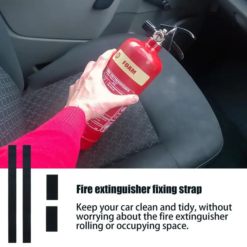 Trunk Car Universal Organizer Elastic Fixing Belt Universal Fire Extinguisher Mount Holder Heavy Duty Magic Tape Loop Strap