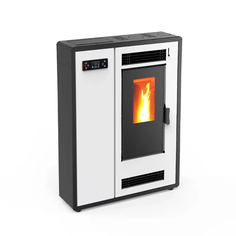 【Best-selling】KM0802D Modern Ultra-Thin Steel Pellet Heater High Efficiency Wifi Home Heating Smokeless Stove for Apartment Use