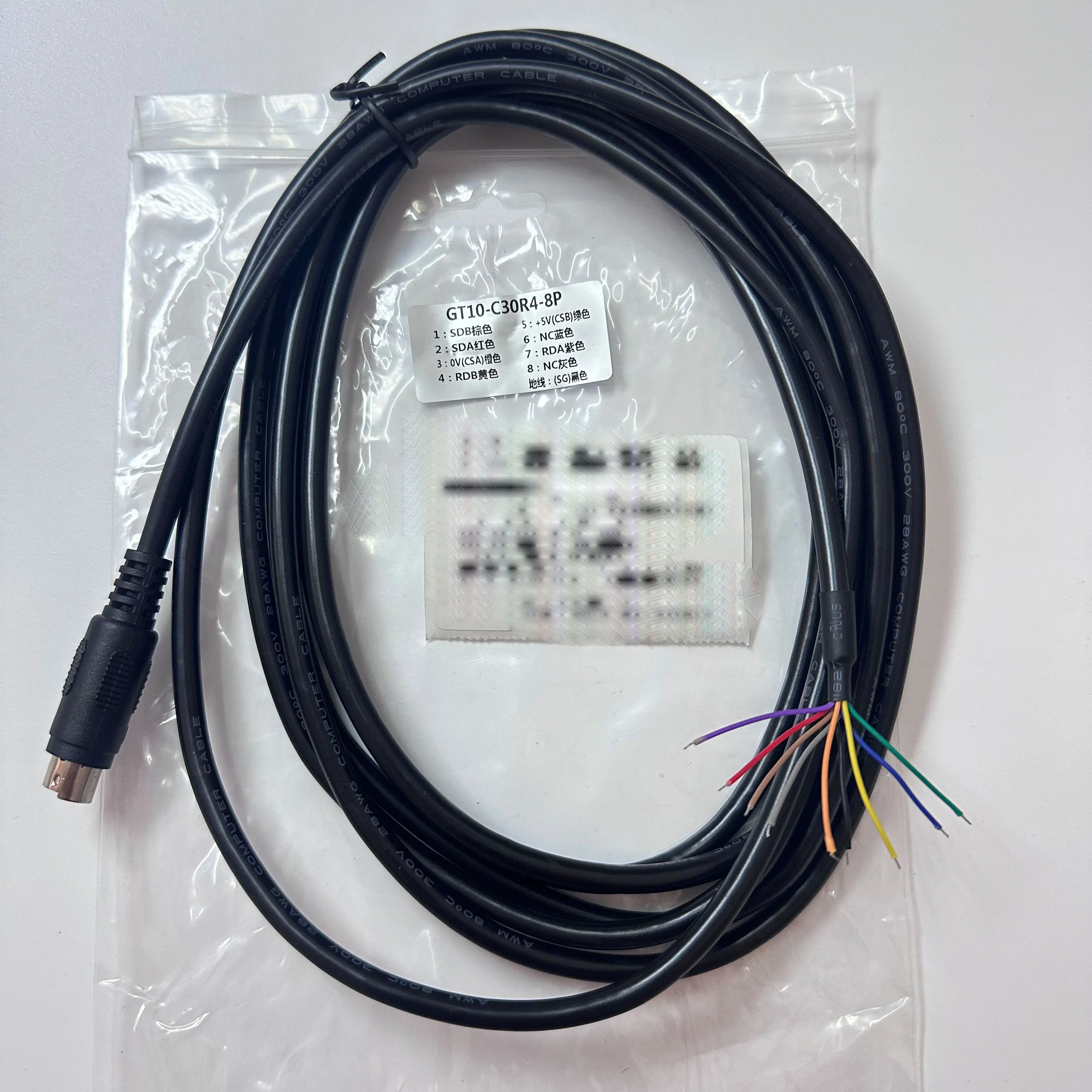 GT10-C30R4-8P Communication Cable for Mitsubishi GT1030/GT1020 Touch Screens and FX PLCs