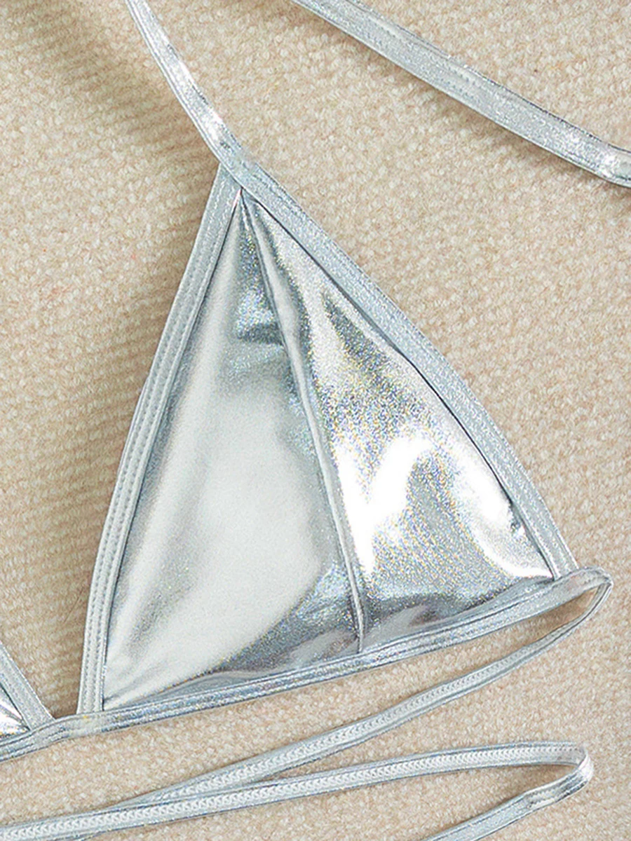 2025 ผ้าพันคอสามเหลี่ยมบิกินี่ Halter String ชุดว่ายน้ําผู้หญิงชุดว่ายน้ําเซ็กซี่หญิง Bathers ชุดว่ายน้ําว่ายน้ําชุดว่ายน้ํา Beachwear