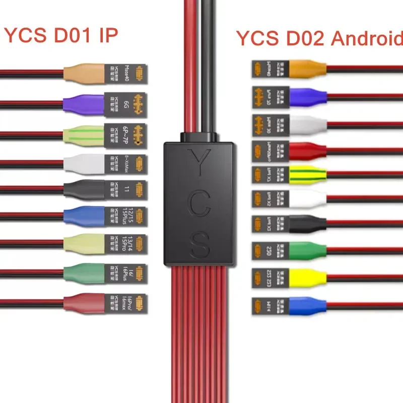 

YCS D02 D01 Шнур питания для обнаружения зарядки для HW SAM Android Зажим для аккумулятора Инструмент для тестирования материнской платы