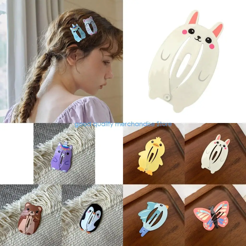 

Y5JD Cartoon Kitten Hairpin Sweet Bird Hair Clip Cartoon Duck 2000s Lovely Bunches