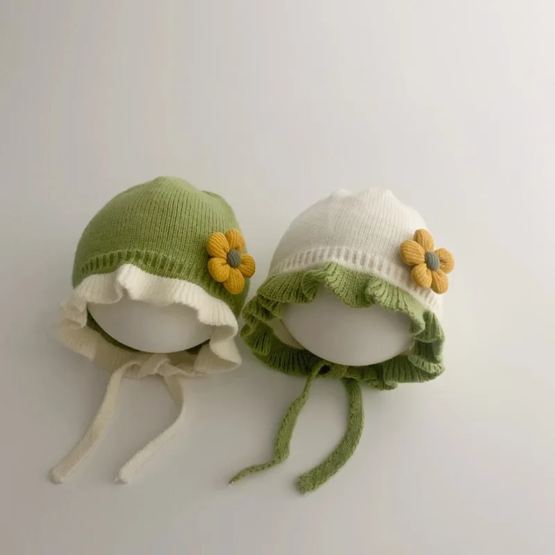 

Зимняя шапка для маленьких девочек от 3 до 24 месяцев, шапочки с цветочным узором для маленьких девочек, детские теплые детские шерстяные шапки, аксессуары для детей