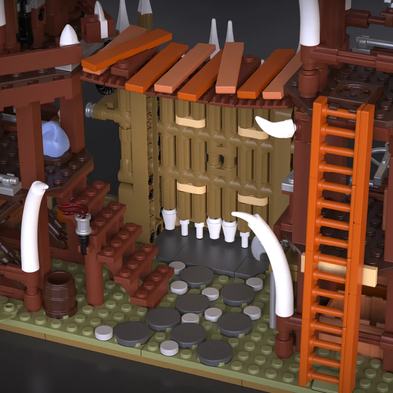 1279PCS Bonefire Gate Bouwstenen Speelgoed Montage MOC Street View Bricks Model Kinderen Volwassen Educatief Speelgoed Vakantiegeschenken