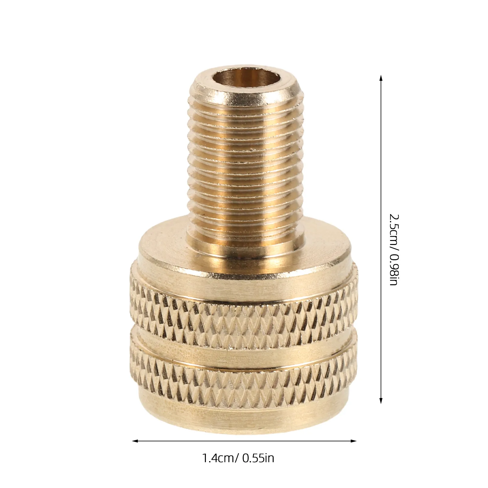 6Pcs Tire Valve Adapter Kit Brass Air Inflator Conversion Head for Heavy-Duty Vehicles Construction Machinery Tire Inflation