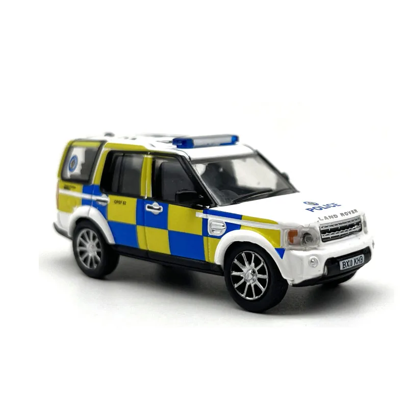 1:76 Scale Diecast Alloy Land Rover Discovery 4 Police Off-road Vehicle Model Classic Adult Toy Gift Souvenir Static Display