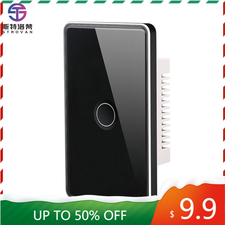 

STLF Tuya Us Luxury Groove Panel Aluminum Frame 220V WiFi Intelligent Remote Control Wall Switches