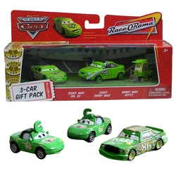 Disney Cars arabalar 1:55 Die Cast arabalar 3 takım parlak balmumu No. 82 baş parlak balmumu ve parlak balmumu Pitty Metal döküm otomotiv